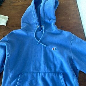 Light blue size small champion hoodie
